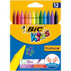 BIC KIDS Plastidecor ΚΗΡΟΜΠΟΓΙΕΣ 12 τμχ