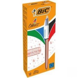 BIC 4 Colours ROSE GOLD 12TMX