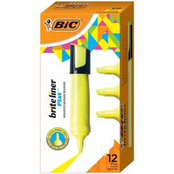 BIC Highlighter Flat 10TMX
