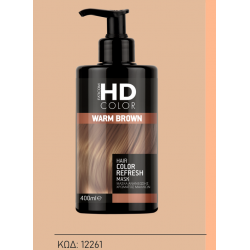 HD ΜΑΣΚΑ ΑΝΑNEΩΣΗ ΧΡΩ/ΤΟΣ ΜΑ/ΩΝ 400ML  WARM BROWN 6TMX