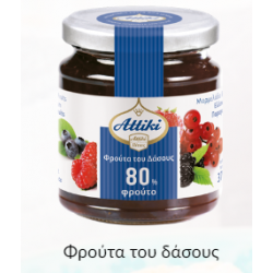 ΜΑΡΜΕΛΑΔΑ ΑΤΤΙΚΗ ΦΡΟΥΤΑ ΤΟΥ ΔΑΣΟΥΣ 370 ΓΡ Χ 6 ΤΜΧ