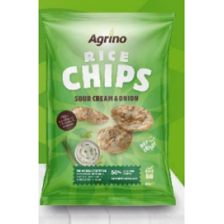 RICE CHIPS SOUR CREAM&ONION 60ΓΡ (12ΤΜΧ)