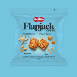 PELLITO FLAPJACK CUBES PEANUT VANILLA IN FOIL 10X50GR