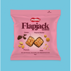 PELLITO FLAPJACK CUBES PEANUT COCOA IN FOIL 10X50GR