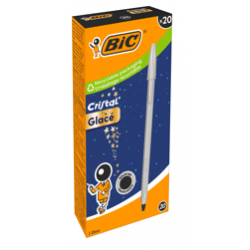 BIC ΣΤΥΛΟ CRISTΑL GLACE SILVER 20ΤΕΜ/ΚΥΤ.