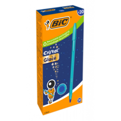 BIC ΣΤΥΛΟ CRISTΑL GLACE BLUΕ 20ΤΕΜ/ΚΥΤ.